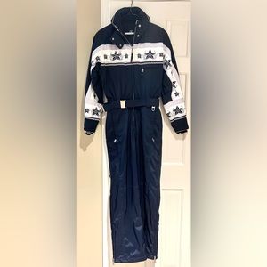 Bogner Vintage Womens Ski Suit with unique embroidery